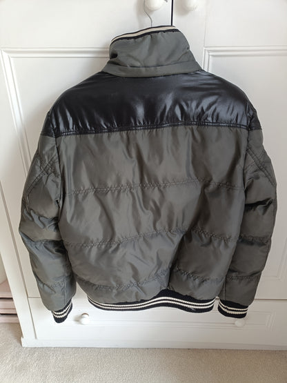 Moncler padded coat with jersey trims