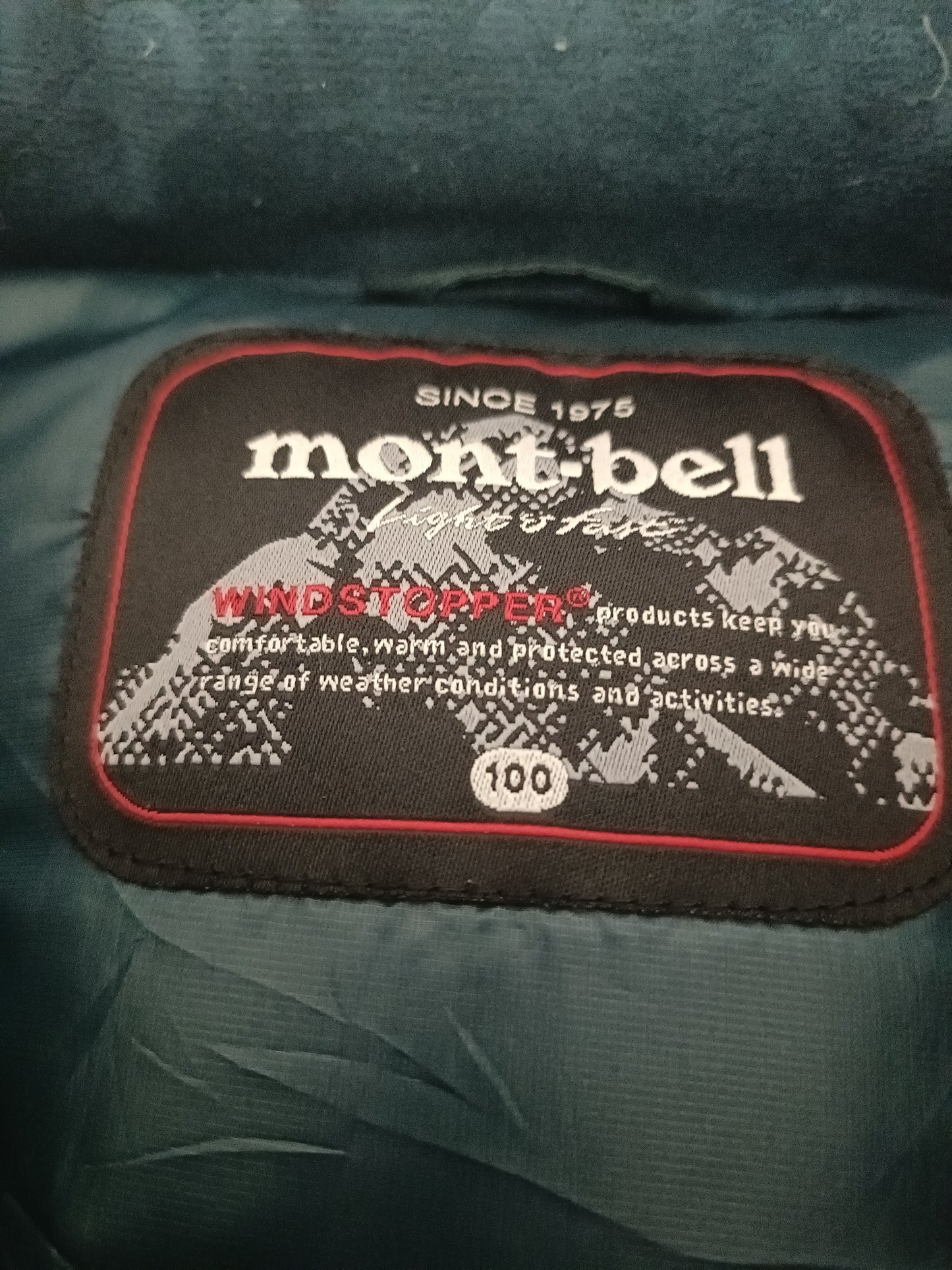 Montbell padded coat no hood