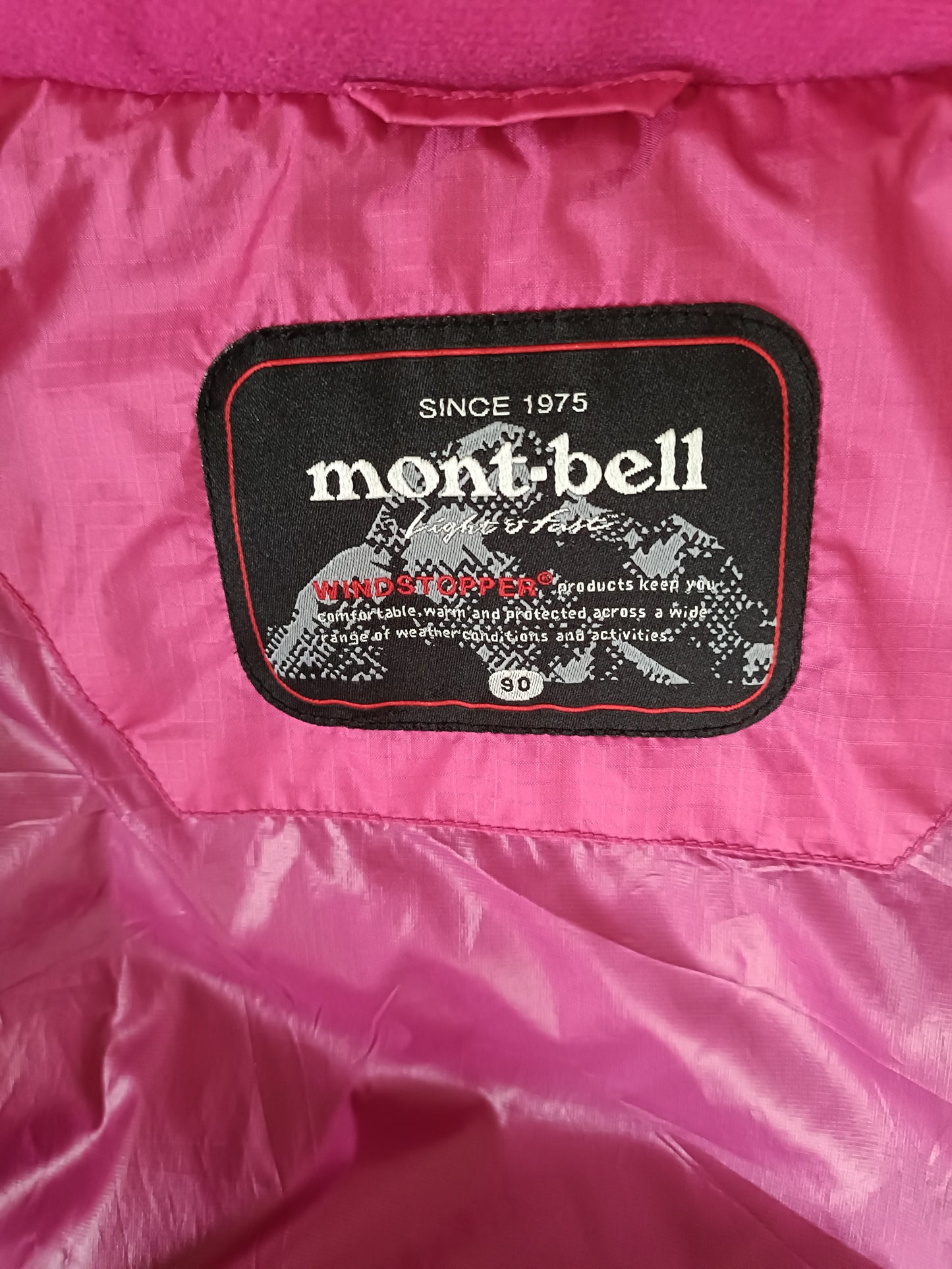 Montbell womens padded coat